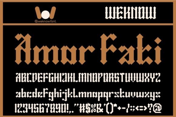 Amor Fati: A Bold Typeface for Nostalgic Branding