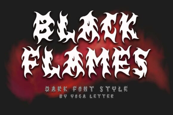 Black Flames Font: A Bold Display Typeface for Digital Design