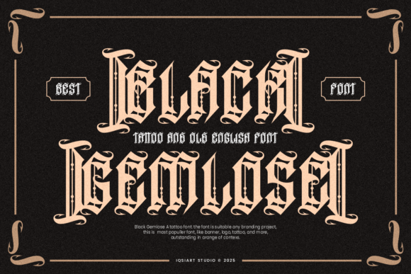 Black Gemlose Font: A Bold Choice for Your Brand