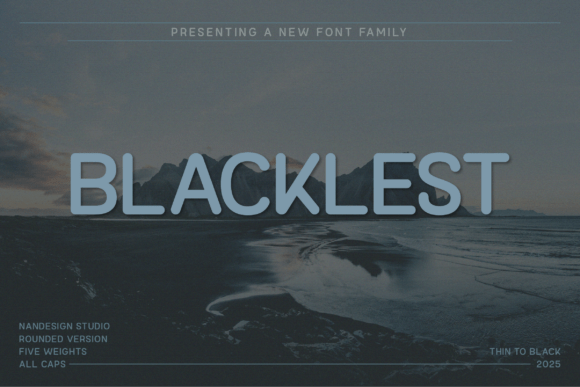 Blacklest Rounded: A Warm, Bold Typeface for Modern Branding