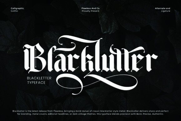 Blacklutter: A Bold Typeface That Elevates Your Campaign Design