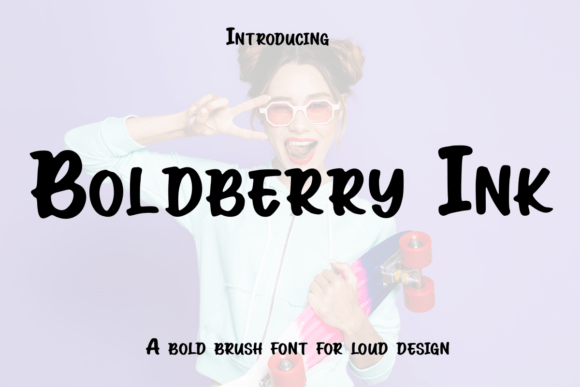 Boldberry Ink: A Display Typeface with Heartfelt Energy