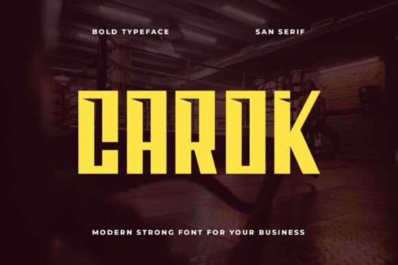 Carok: A Geometric Font That Elevates Brand Design