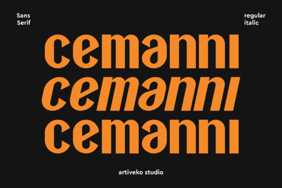 Cemanni Font: A Modern Typeface for Strong Digital Branding