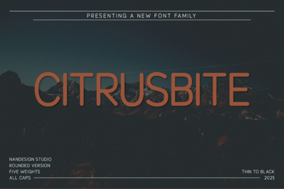 Citrusbite Rounded: A Bold Typeface for Modern Marketing