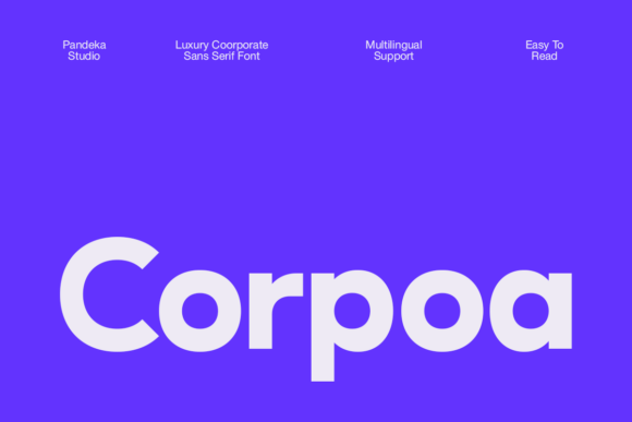 Corpoa Font: A Polished Touch for Small Business Branding