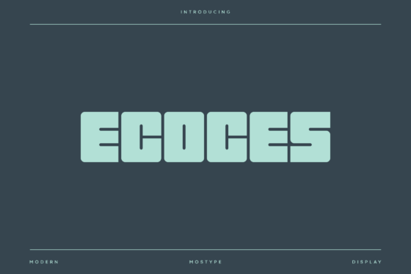 Ecosesce Font: A Gothic Bold Typeface for Modern Branding Projects