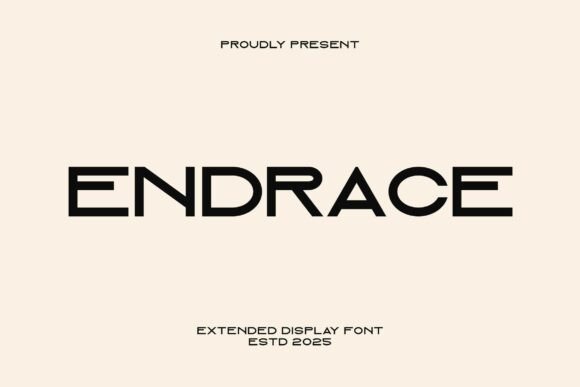 Endrace: A Modern Typeface for Bold Design