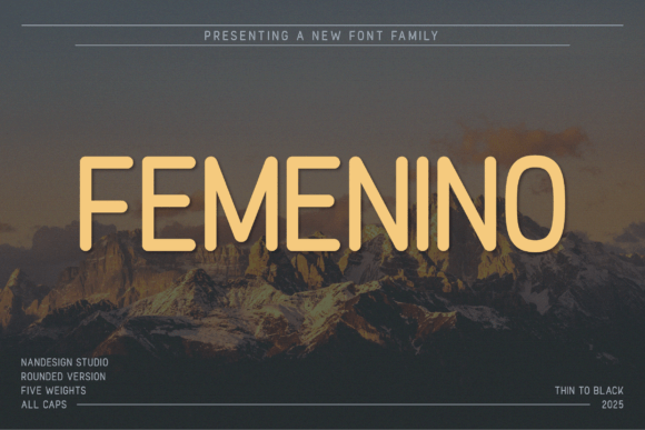 Femenino Rounded: A Display Font That Brings Warmth to Digital Design