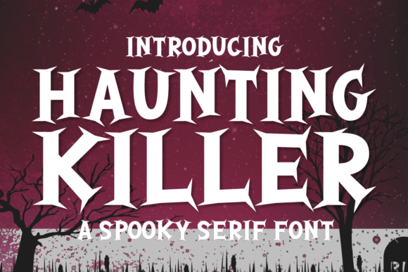 Haunting Killer Font: A Spooky Yet Playful Typeface for Creative Projects