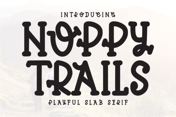 Hoppy Trails: A Bold Slab Serif Font for Memorable Branding