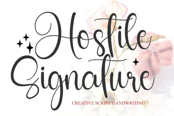 Hostile Signature: A Playful Font for Creative Makers