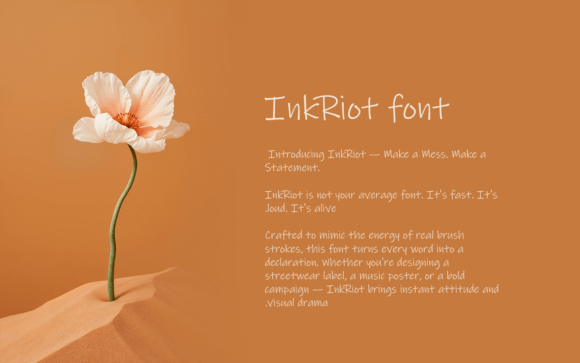 InkRiot: A Living Typeface for Bold Editorial Design