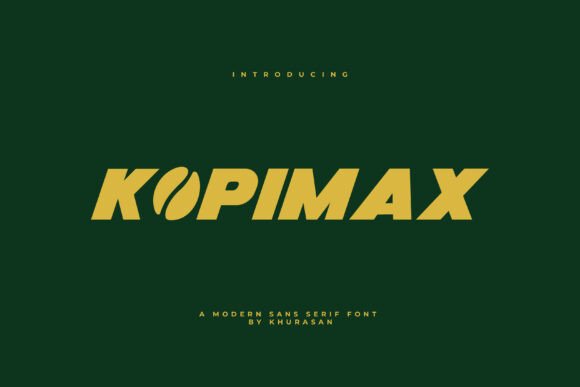 Kopimax: A Bold, Modern Typeface for Campaign Design