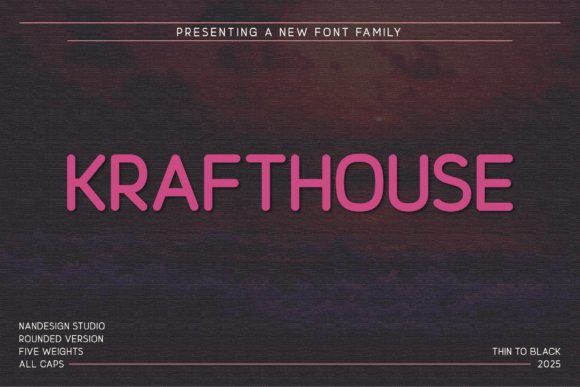 Krafthouse Rounded: A Font with Personality and Purpose