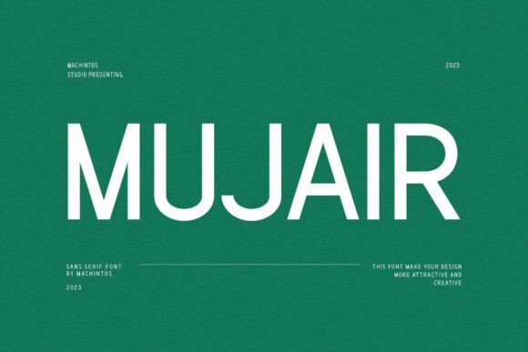 Mujair Typeface: A Bold Choice for Branding Projects