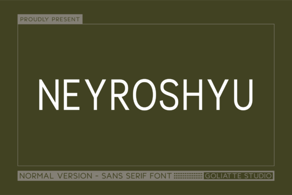 Neyroshyu: A Premium Font for a Polished Brand Identity