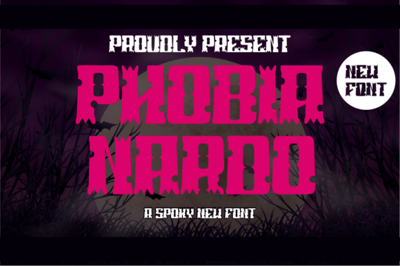 Phobia Nardo Font: A Spooky Display Typeface for Digital Design