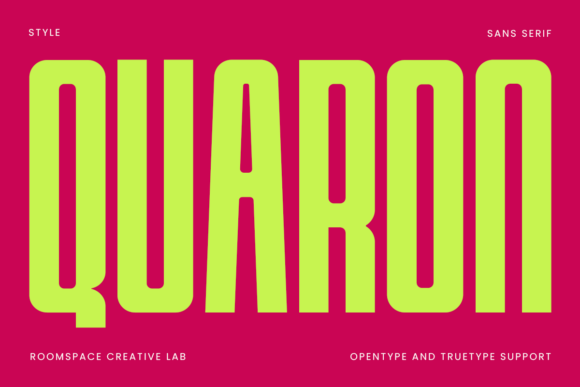 Quaron: A Bold, Modern Serif Font for Impactful Branding