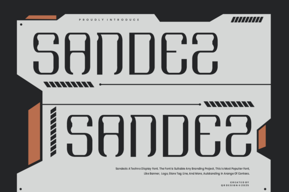 Sandez Font – A Bold, Assertive Typeface for Crafters and Creators