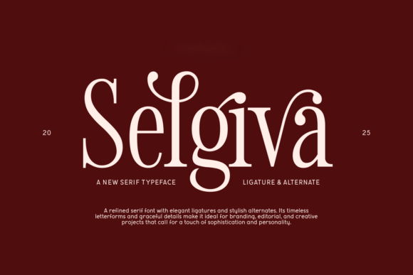 Selgiva: A Modern Serif Font for Professional Branding