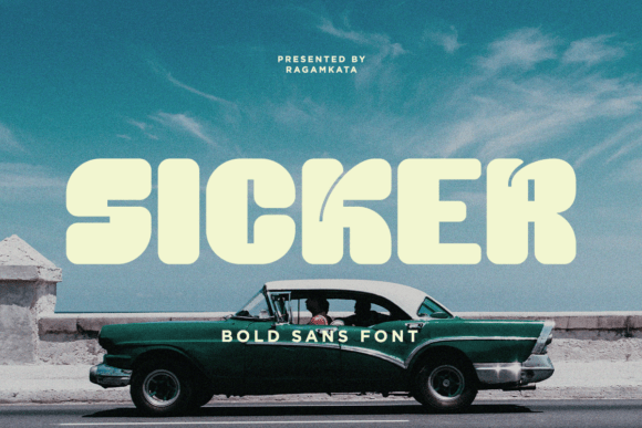 Sicker: A Bold Sans Typeface for Editorial Branding