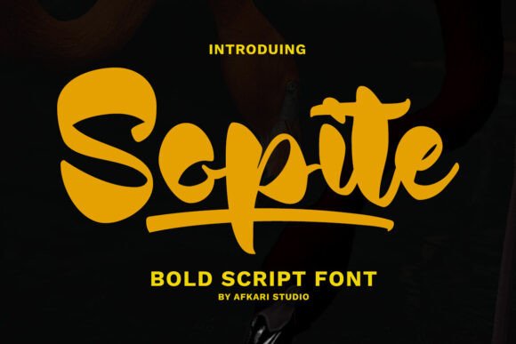 Sopite: A Confident Script Font for Editorial Design