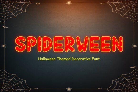 Spiderween: A Bold, Decorative Typeface for Creative Projects