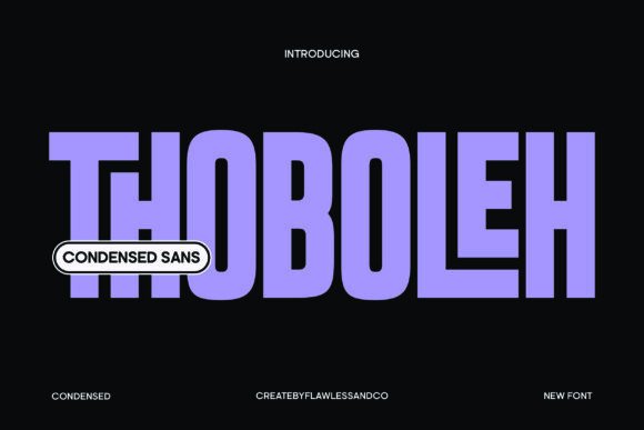 Thoboleh Font: A Bold, Modern Typeface for Digital Design