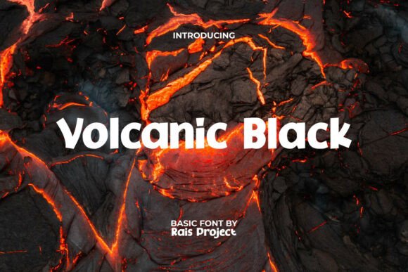Volcanic Black: A Bold Typeface for Modern Branding