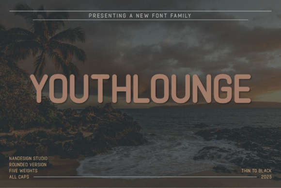 Youthlounge Rounded: A Bold, Warm Sans Serif for Creative Branding